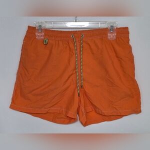 Crasqi Men's Swim Shorts Swim Trunks Orange Size XL